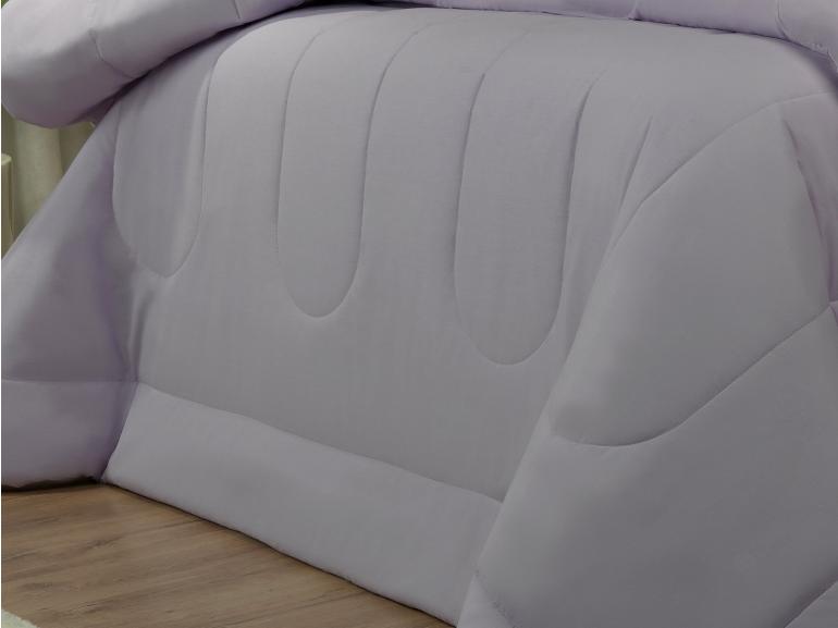 Enxoval Queen com Edredom 5 pe�as Percal 200 fios - Vita Lil�s - Dui Design