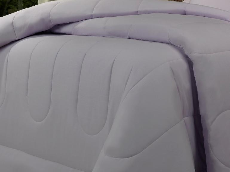 Enxoval Queen com Edredom 5 pe�as Percal 200 fios - Vita Lil�s - Dui Design