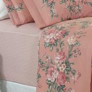 Jogo de Cama Queen Percal 180 fios - Marlene Rosa Velho - Dui Design