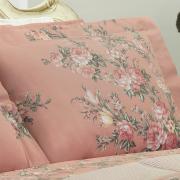 Jogo de Cama Queen Percal 180 fios - Marlene Rosa Velho - Dui Design