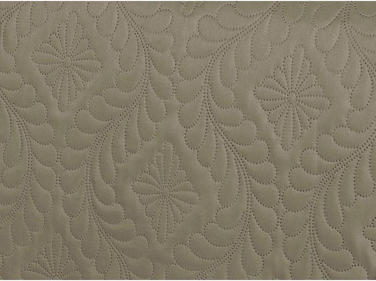 Kit: 1 Cobre-leito Solteiro Bouti de Microfibra Ultrasonic + 1 Porta-travesseiro - Talin Taupe - Dui Design